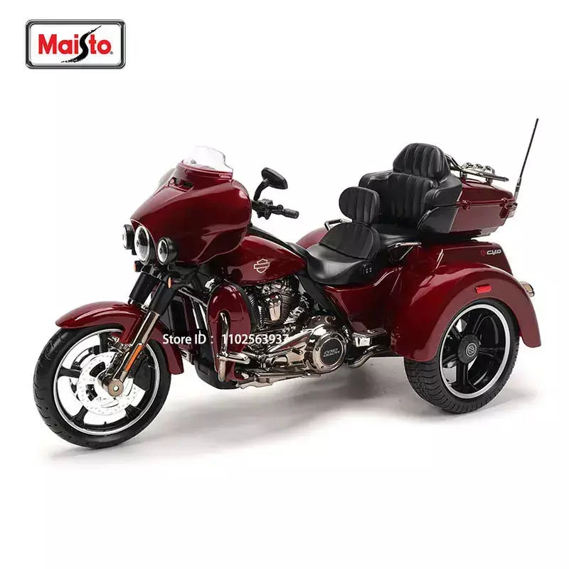 Maisto 1:12 motocicleta harley 2021 CVO TRI GLIDE ULTRA LIMITED Veículos fundidos Colecionáveis Hobbies Modelo de motocicleta Brinquedos