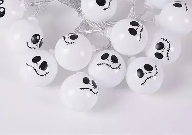 2025 decoração do dia das bruxas luzes da corda fantasma led espectro assustador luzes de fadas fantasmas bateria operado festa decoração interior 830