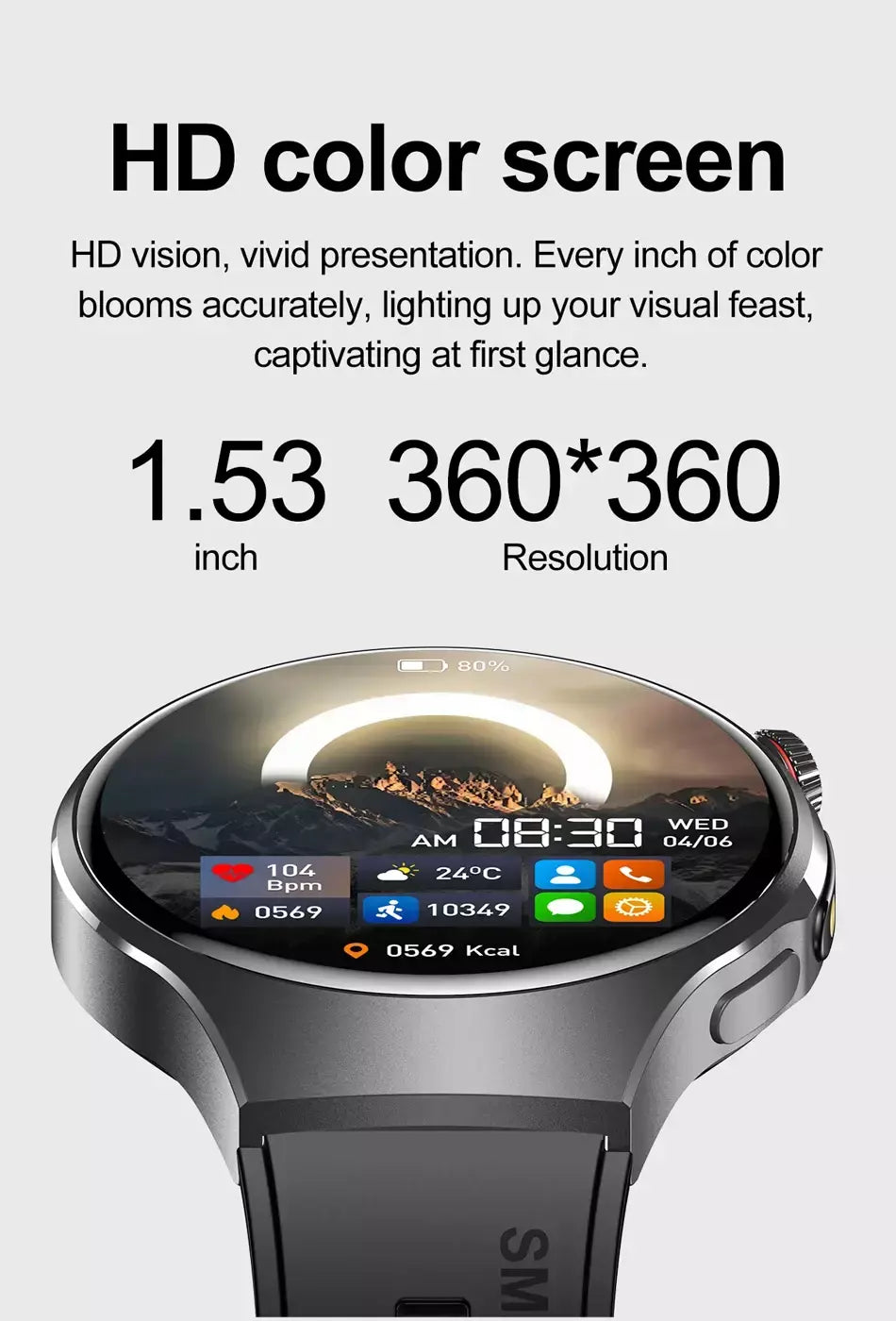Novo relógio inteligente masculino tela de toque completa bússola bluetooth chamada lanterna esportes atividade fitness freqüência cardíaca à prova dwaterproof água smartwatch