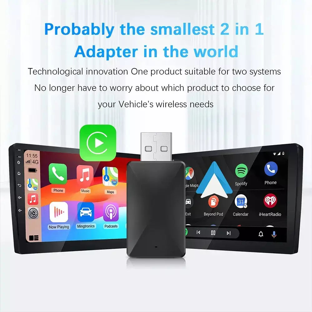 Carplay android auto adaptador sem fio para toyota mazda nissan camry suzuki subaru citroen audi mercedes kia ford opel spotify bt
