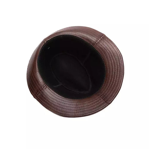 Chapéus de couro genuíno masculino, bonés de vaqueiro quentes, couro 100% real, novo estilo, moda, outono, inverno