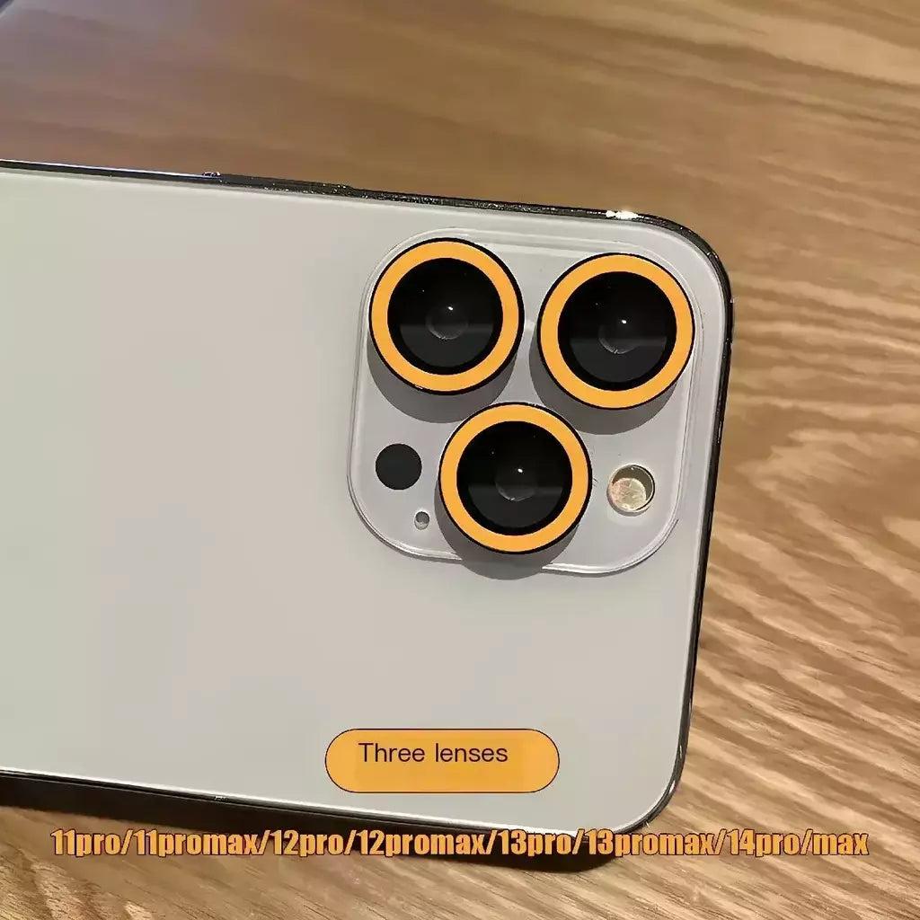 Película protetora de câmera de cerâmica luminosa, 2-3 peças para iphone 16 12 13 14 15 pro max 15 plus 13 12 mini anel de lente tampa brilhante de vidro