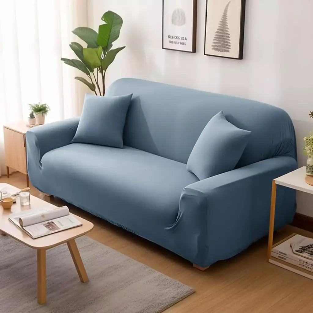 Capas de Sofá Elásticas Monocromáticas para Sala, Espessamento Slipcovers de Canto Seccional, Capa de Sofá, Forma L, Precisa comprar 2Pcs Cover