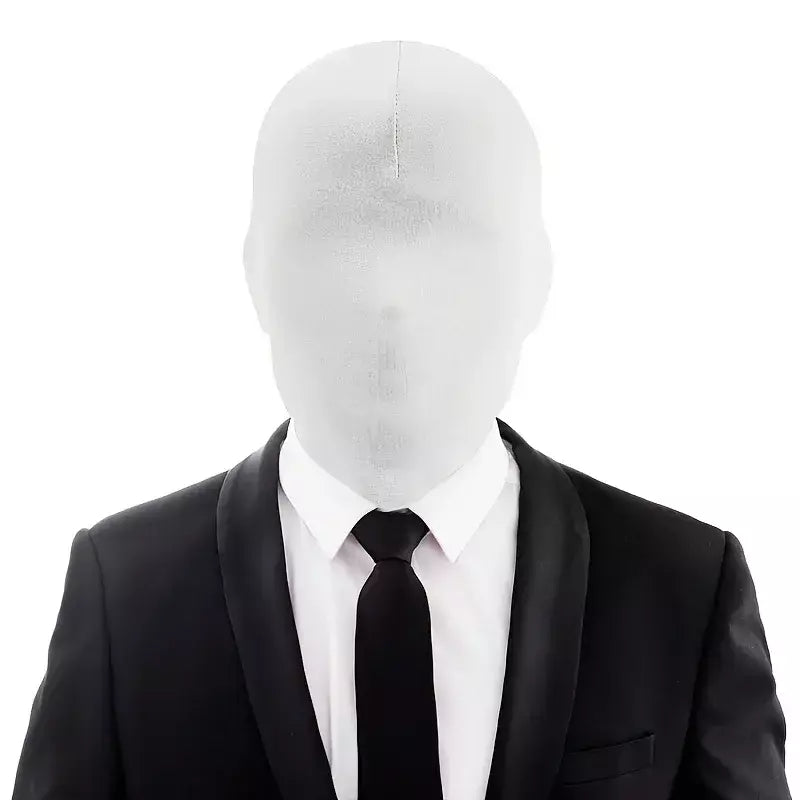 Máscara de spandex de rosto inteiro unissex, máscara de Halloween fantasia personagem escuro cosplay festa de máscaras fobia social proteção de privacidade