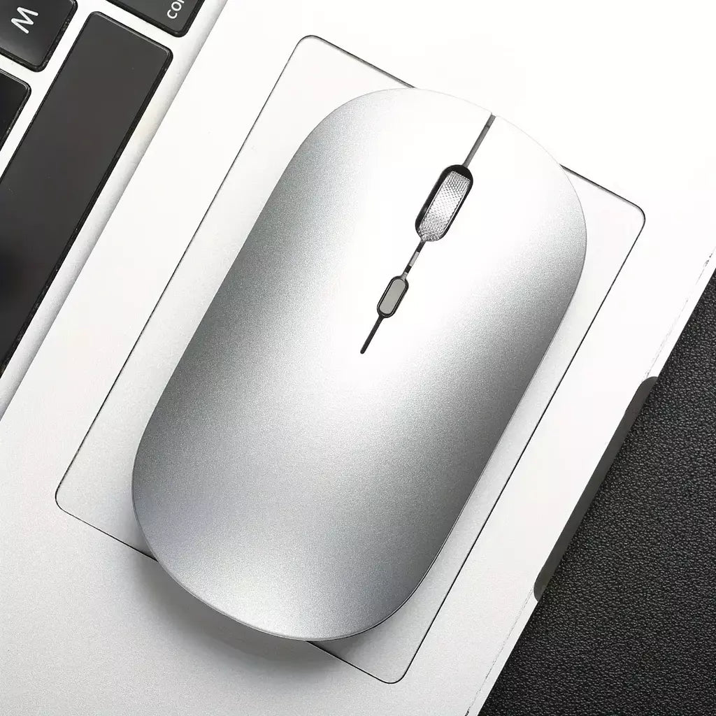 Mouse para jogos sem fio para PC - Mouse de computador ergonômico fino 2.4G, compatível com laptop/tablet/desktop (bateria não incluída)
