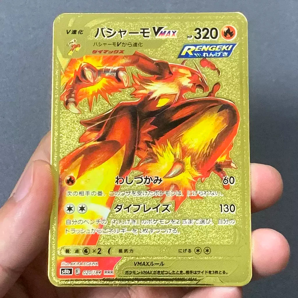 999999 Pontos hp pokemon cartão de metal charizard ouro metal super cartões inglês cartão mewtwo vmax mega anime jogo coleção presentes