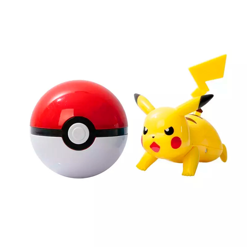 Sobre pokemon anime figura charizard pikachu gyados bolso monstro figura pokeball ação deformação brinquedo modelo crianças presente