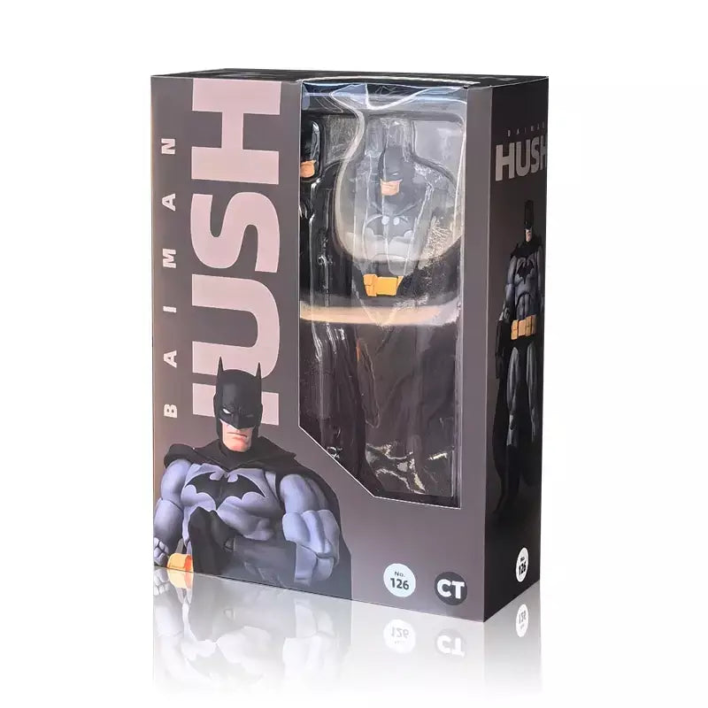 (Em estoque) brinquedos ct batman hush mafex 126 figura de ação dc batman conjunta móvel versão em quadrinhos coleção estatueta modelo brinquedo presente