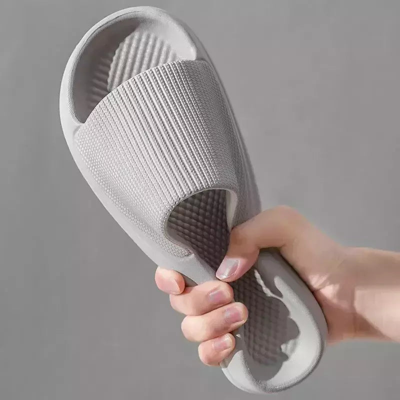 Chinelos macios leves EVA sola para casa para homens e mulheres, chinelo antiderrapante para banheiro, chinelo interno casual, sandália de praia, flip-flops de moda