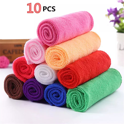 Pano De Mão De Cara De Algodão De Fibra Macia, Toalhetes De Banho Práticos, Pano De Mão De Praia, Acessórios De Banheiro De Casa, 10Pcs