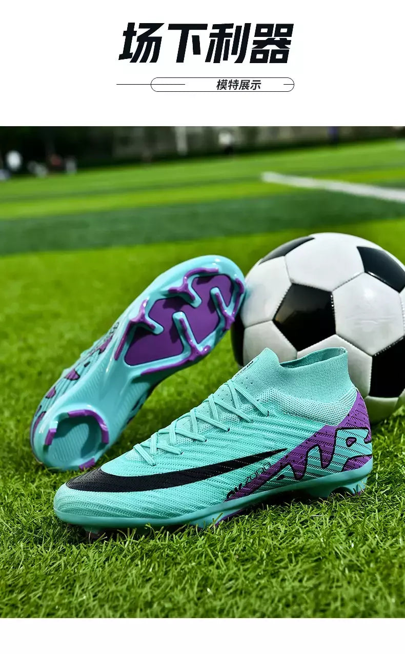Sapatos de futebol antiderrapantes profissionais para homens, botas de treinamento Grass Society, grampos de qualidade superior, botas originais, novos