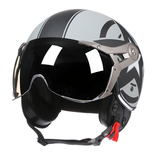 França estilo profissional capacete da motocicleta moto scooter rosto aberto casque dirt bike capacete homem mulher leve jet capacete