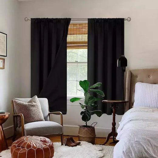 Modernas cortinas de porta impermeáveis e isoladas, 100% Alto Sombreamento, Interior e Exterior, 1 Pc, 2 Pcs