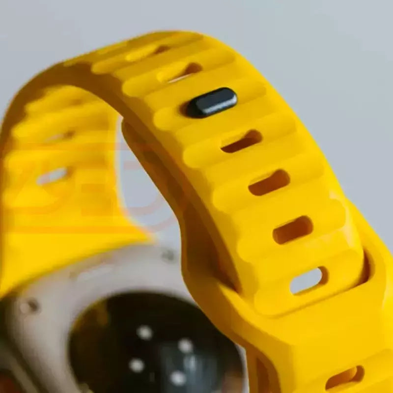 Pulseira esportiva para apple watch ultra 9 8 7 6 se 5 pulseira leve de silicone macio para iwatch 38mm 40mm 42mm 44mm 45mm 49mm