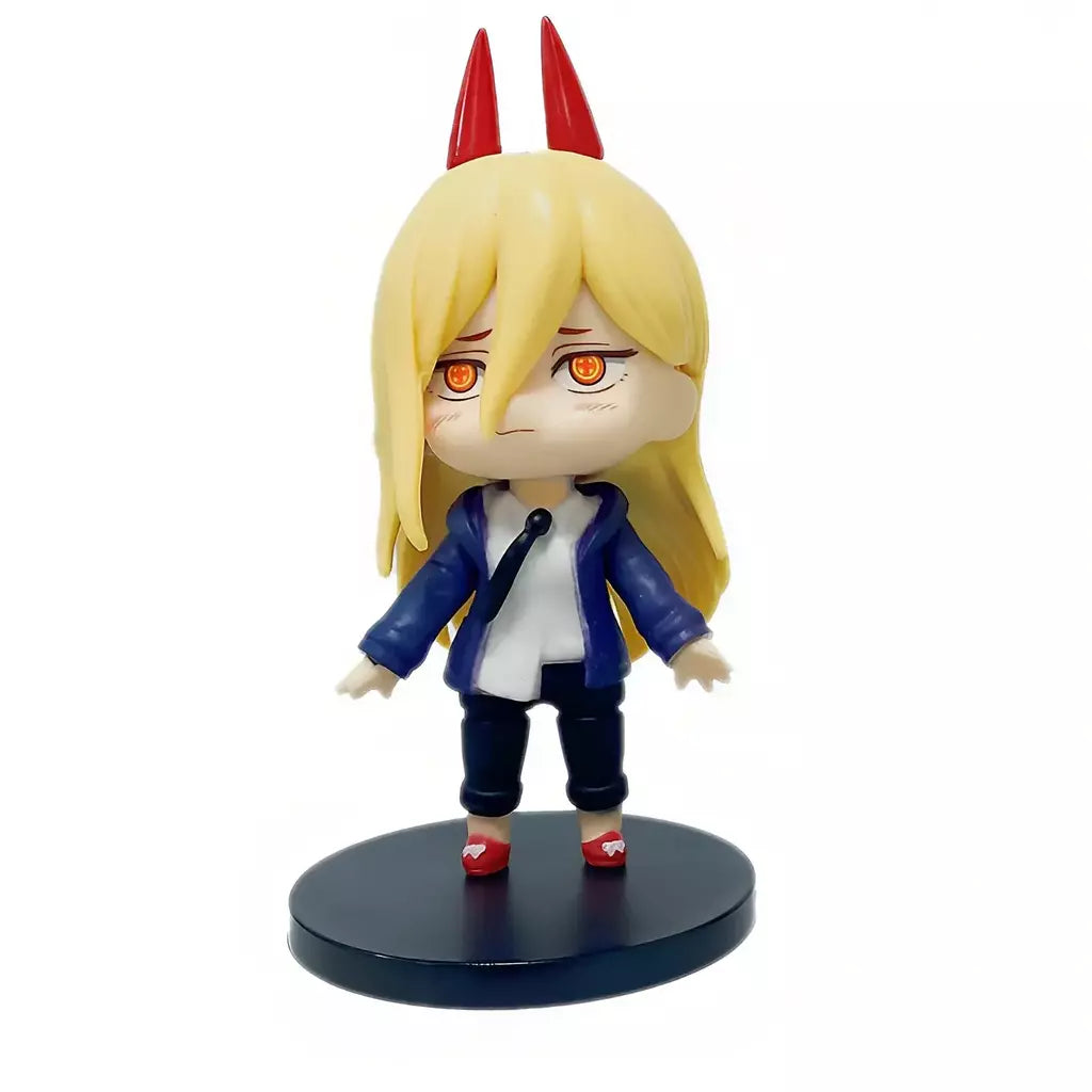 Nova motosserra homem kuromi power estatuetas de ação anime figura motosserra homem estatueta de energia para crianças brinquedos presentes de natal