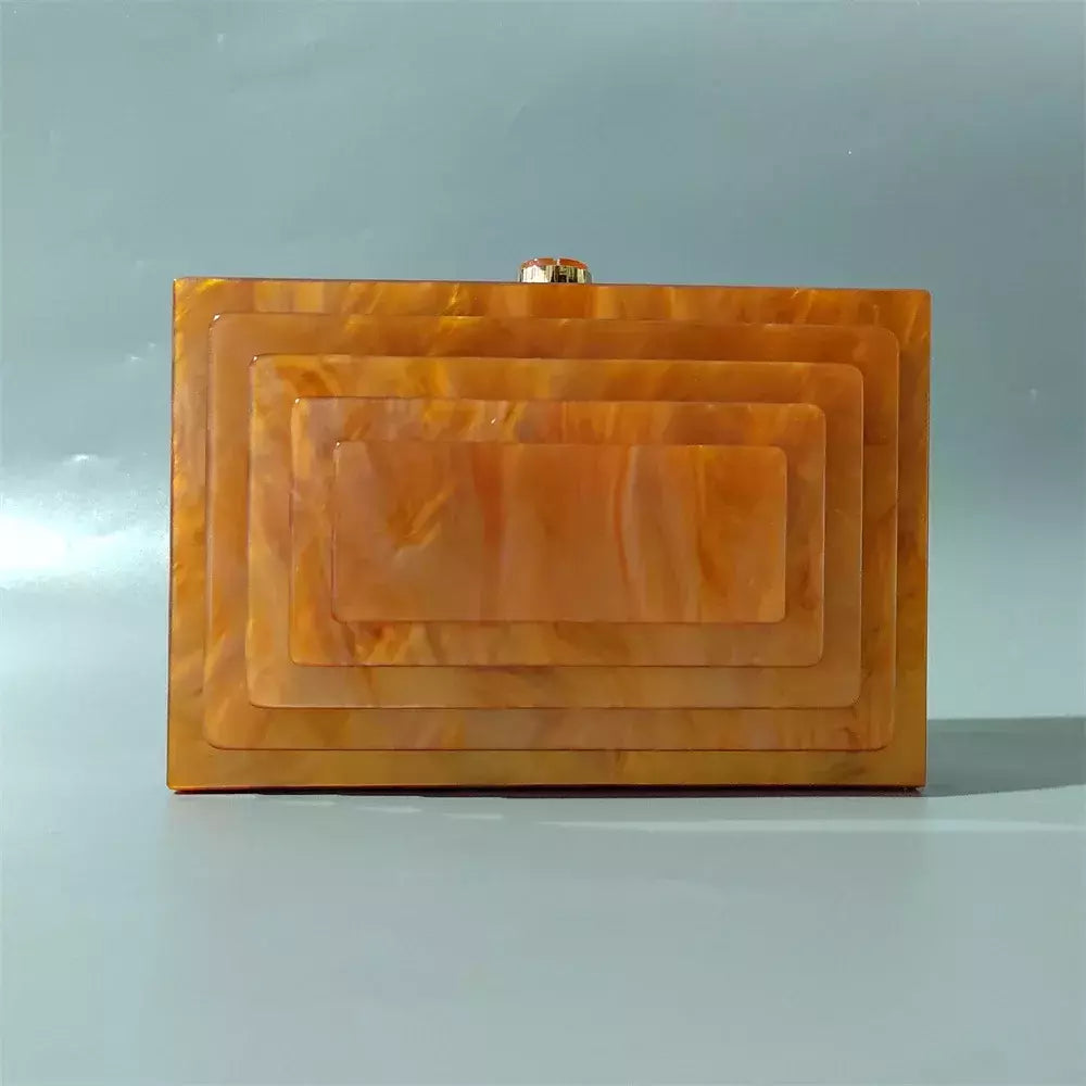 Saco de noite de luxo acrílico para mulheres, sacos na moda, bolsas de marca verde, bege, festa, casual, caixa bonito, mini embreagem, bolsa, carteira, carteira, novo