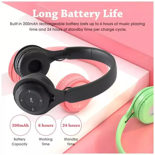 Y08 sem fio bluetooth fone de ouvido macaron estéreo bandana gaming headset com microfone gamer menina presente para tablet móvel