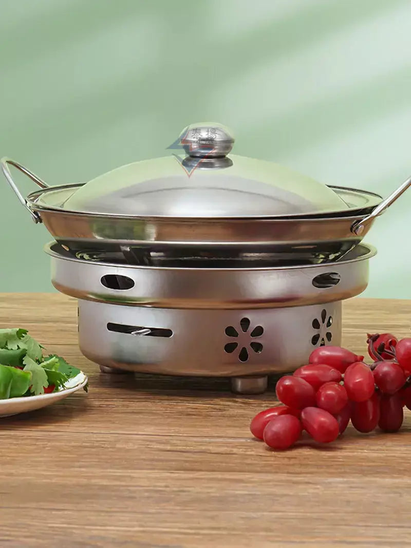 1pc 25cm/9.8 polegada de aço inoxidável pan favo de mel antiaderente com alça resistente a riscos cozinhar ovos panquecas arroz sopa macarrão