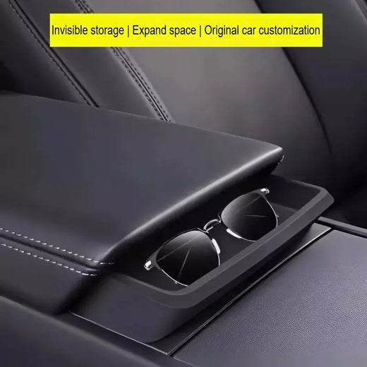 Para tesla modelo y juniper modelo 3 highland caixa de apoio de braço óculos de sol saco de armazenamento caso de armazenamento de silicone
