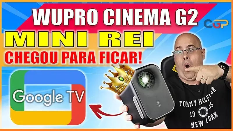 Projetor wupro g2 full hd gtv laser nativo 4k hdr10 1920p wifi6 para home theater dolby áudio visão projetores inteligentes portáteis
