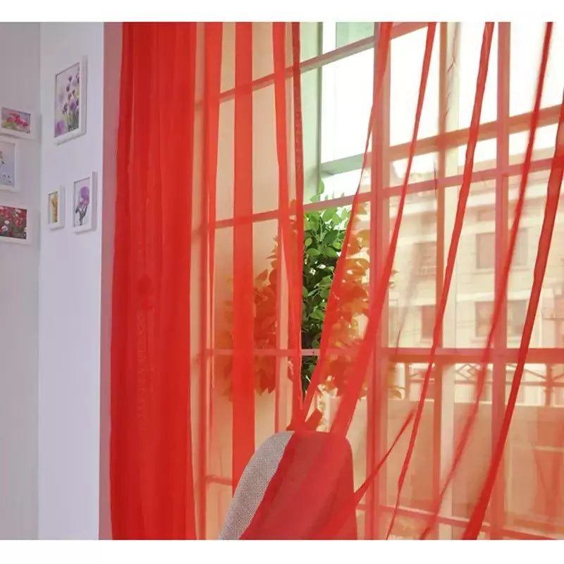 Romântico Quarto Gaze Cortina, Sala, Home Decor, Janela Sheer, Voile Cortinas, Janelas Tulle, Cortinas de porta