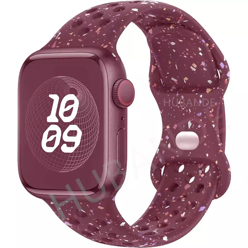 Correia Desportiva Respirável para Apple Watch, Band, Correa, iWatch Series 8, SE, 7, 6, 5, 9 Ultra, 44mm, 49mm, 45mm, 40mm, 41 milímetros, 38 milímetros, 42 milímetros