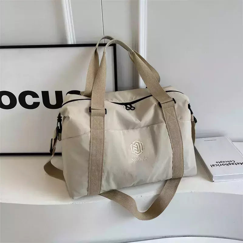 Saco de ginástica casual de grande capacidade para mulheres, bolsa de ioga Crossbody Trendy Sports Handbag Bagagem de viagem de negócios