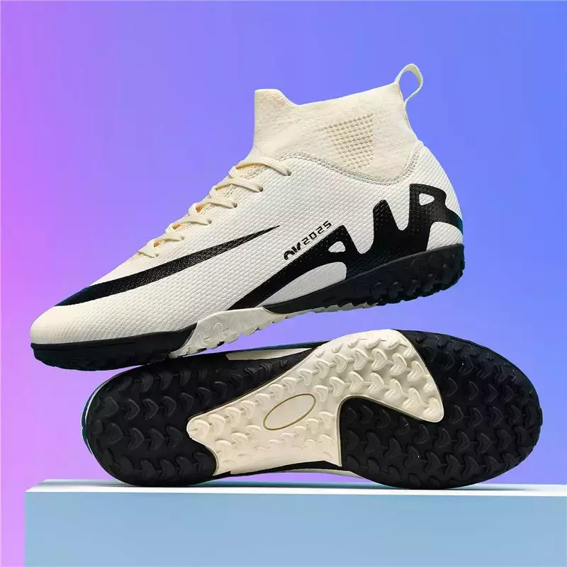 Sapatos de futebol profissional para homens, botas de futebol para meninos, tornozelo, antiderrapante, tênis TF, FG, calçados esportivos confortáveis, unissex, novos