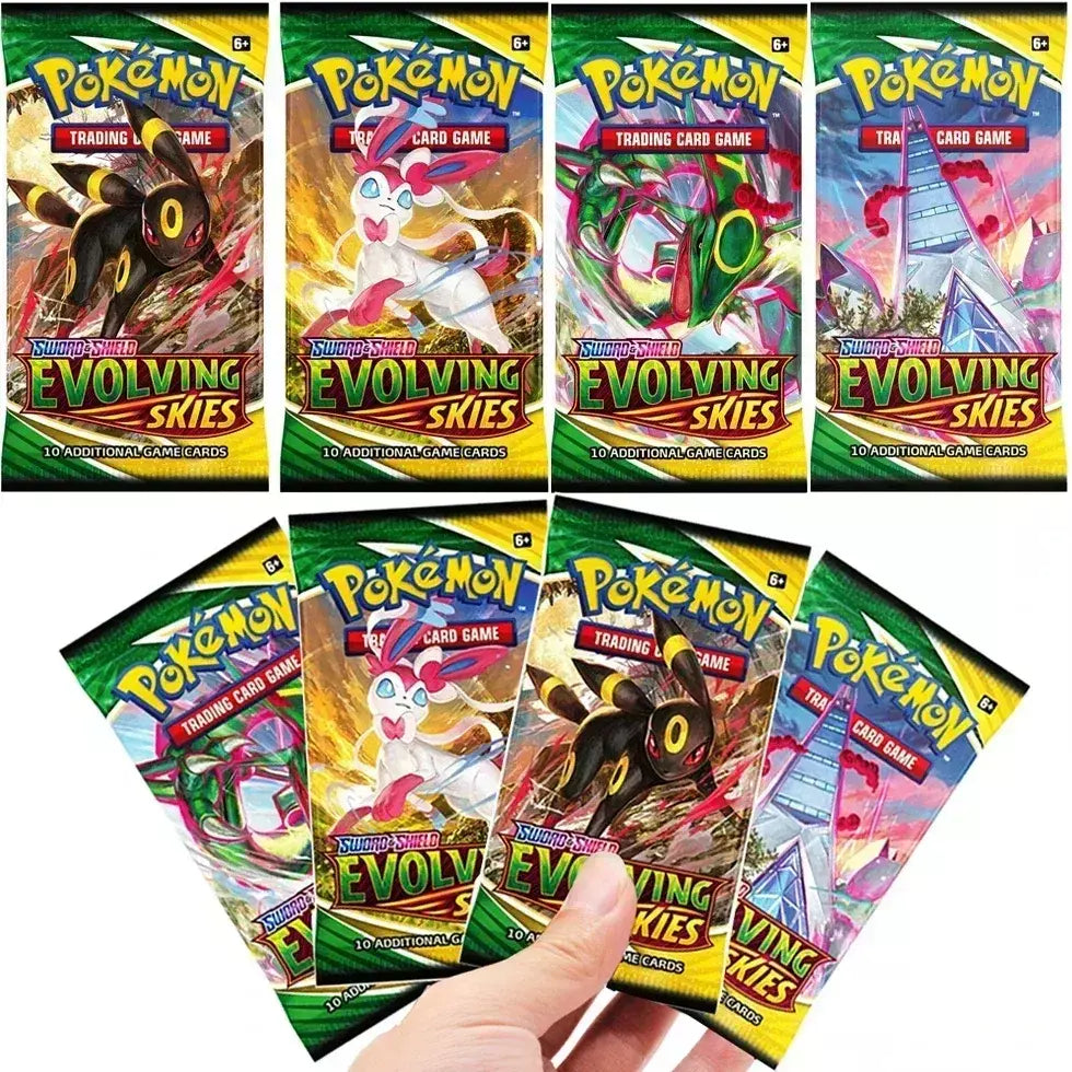 Novo 36/40 pçs caixa pokemon cartão escarlate & violeta evoluções prismáticas inglês impulsionador batalha carte negociação cartões de coleção presentes