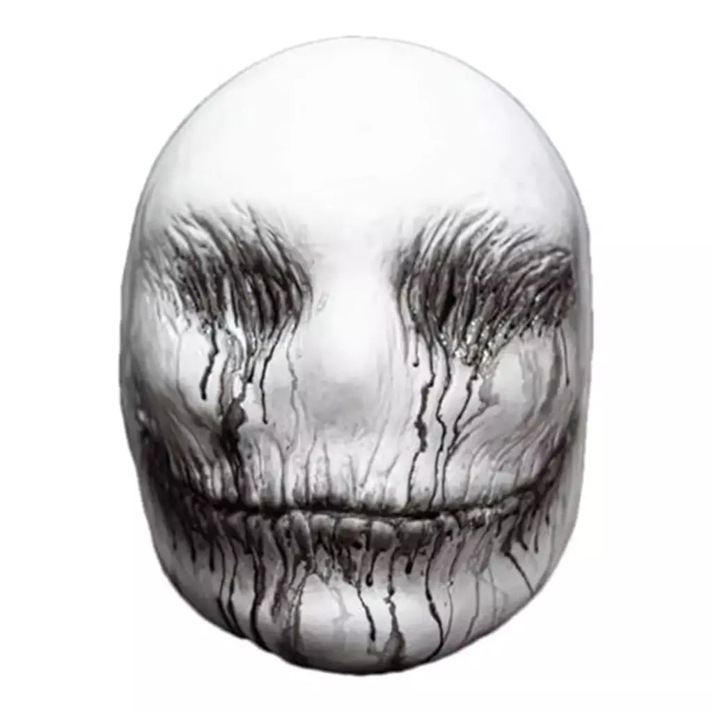 Máscara de demônio de material de látex, máscara de festa de dramatização de halloween, sorriso fino, cocar de terror, adereços de brincadeira, decoração de festival de halloween