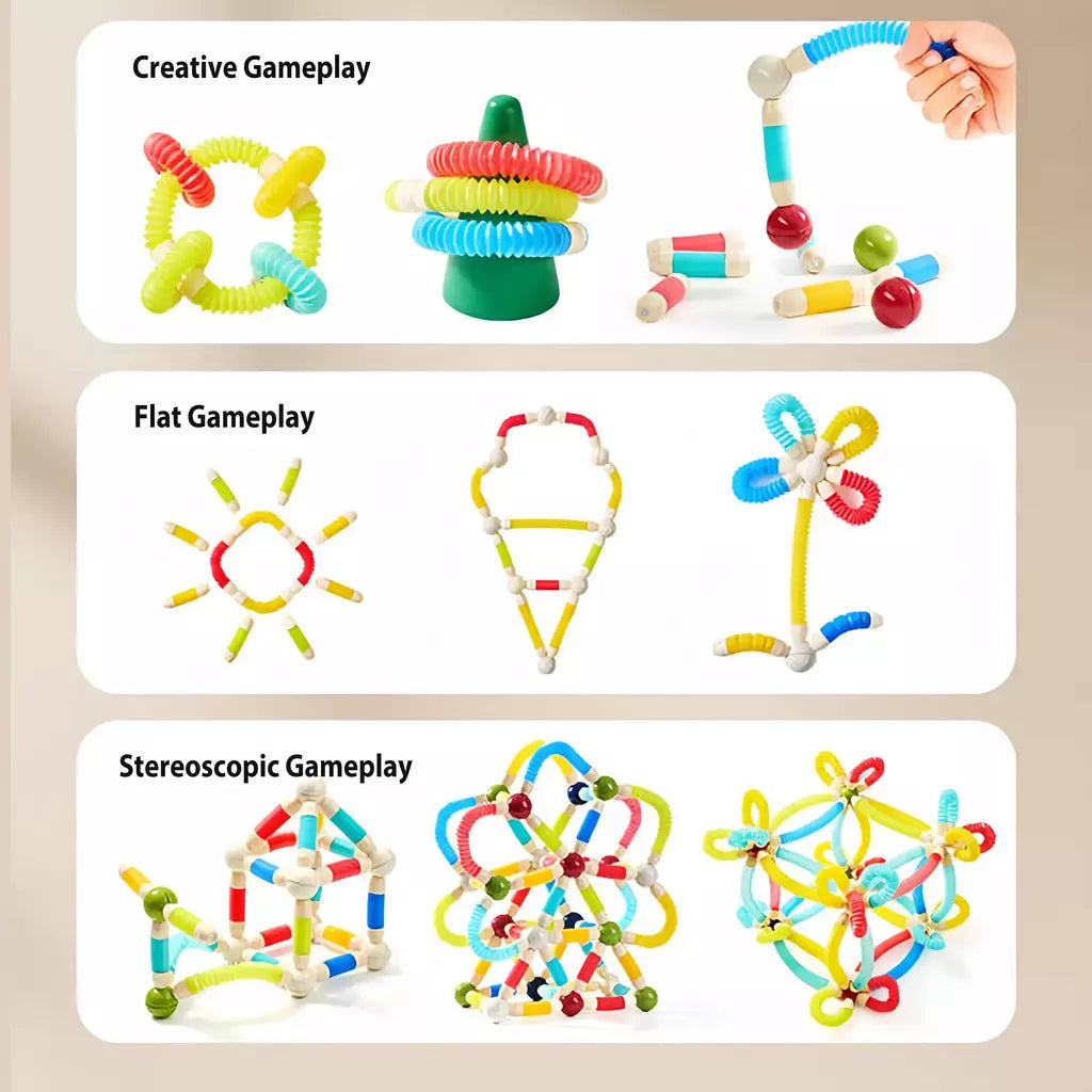 Blocos magnéticos para crianças, brinquedos de construção, aderência macia, bastões magnéticos flexíveis, conjunto de construção, haste de aprendizagem, brinquedos sensoriais pré-escolares