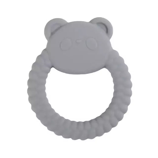 Bebê silicone dentição anel, coelho dos desenhos animados, roedor, comestível, acessórios diy, brinquedos molares, chocalho, 1pc
