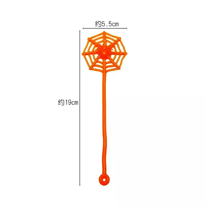 15 pçs diversão crianças festa de aniversário favor mini pegajoso aranha web brinquedo saco de presente giveaway pinata enchimento halloween carnaval festa suprimentos