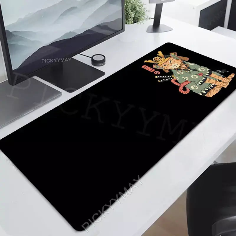 Grande mousepads para jogos preto mouse pad computador gamer mousepad gato mouse tapete 90x40cm almofadas de mesa para teclado de pc tapetes de mesa