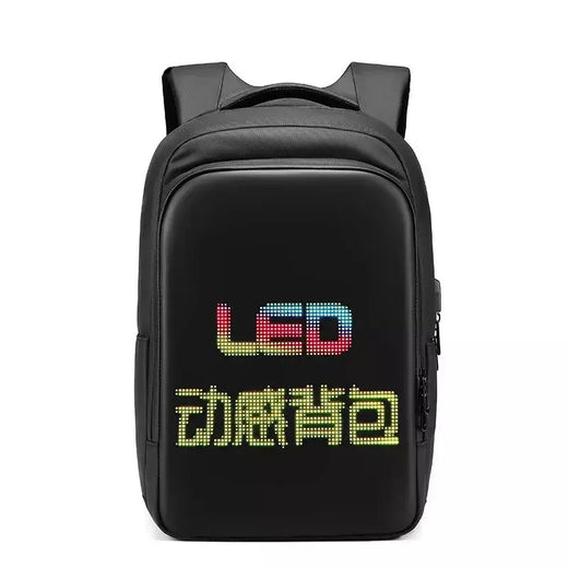 Display led mochila de viagem de negócios 15.6 Polegada portátil mochila dos homens diy inteligente mochila escolar mulher mochila multimídia