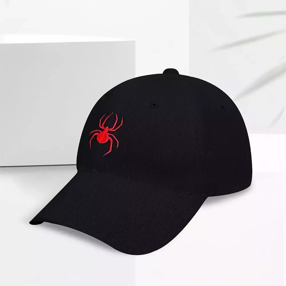 Boné de beisebol bordado aranha personalizado para homens e mulheres, esportes ao ar livre, protetor solar de lazer, chapéu de pato, sol, verão