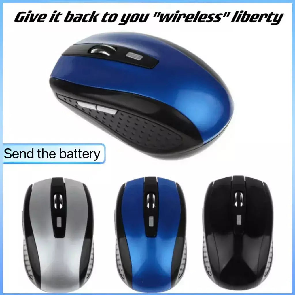 2.4G USB Red Optical Wireless Mouse 6D para Computador Laptop Gaming Mice Mouse sem fio ergonomicamente projetado