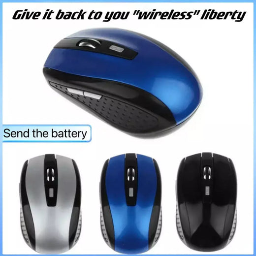 2.4G USB Red Optical Wireless Mouse 6D para Computador Laptop Gaming Mice Mouse sem fio ergonomicamente projetado