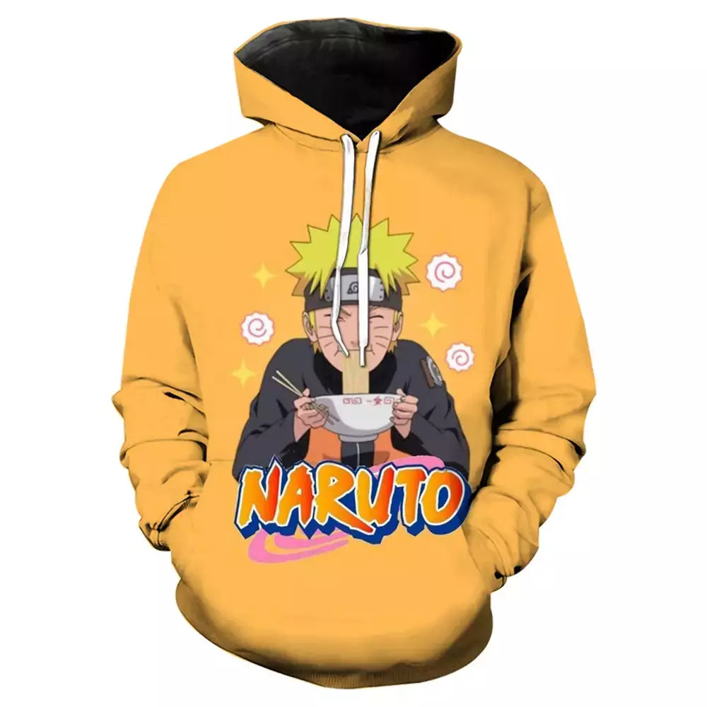Bandai 2024 novo anime europeu e americano naruto série 3d impressão digital camisola com capuz das mulheres dos homens casual hoodie