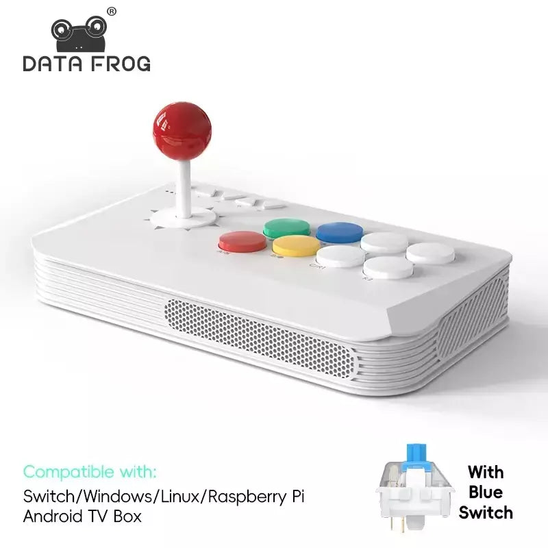 DATA FROG Y5A Arcade Stick para Switch 2 e Windows, Arcade Fight Stick Suporte Bluetooth sem fio, receptor 2.4G