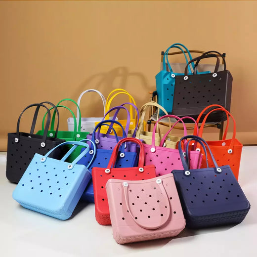 EVA sacola de praia impermeável para mulheres, bolsa de grande capacidade, bolsa de ombro grande, moda feminina