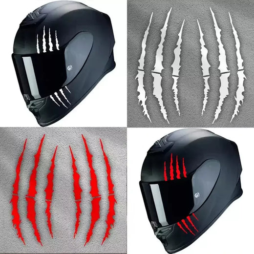 Adesivos para capacete de motocicleta, garra monstro, arranhões, listra, à prova d'água, faça você mesmo, reequipamento, tanque de combustível de moto, adesivo para corpo de carro