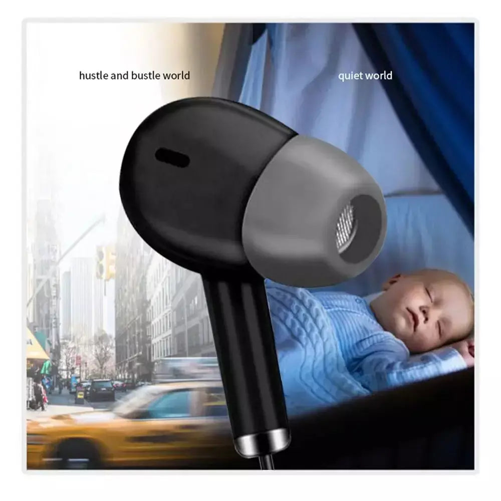 Fone de ouvido com controle intra-auricular de alta definição, fone de ouvido portátil com microfone, 3,5mm