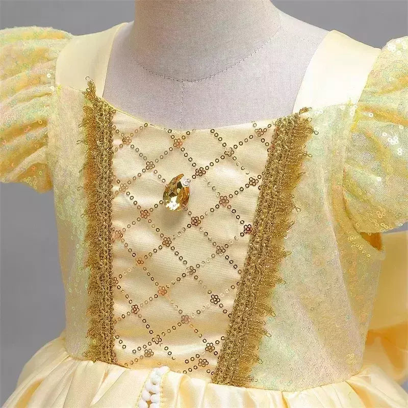 Rapunzel vestido para meninas cinderela belle vestir-se fantasia crianças aniversário princesa traje crianças roupas de festa de halloween 3-10y