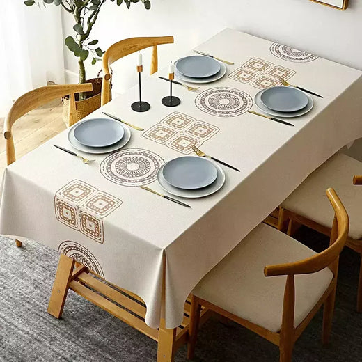 Toalha De Mesa De Linho Simples Nórdico, Festa Em Casa, Casamento, Antifouling Table Mat, Decoração De Mesa De Jantar Retangular, Novo