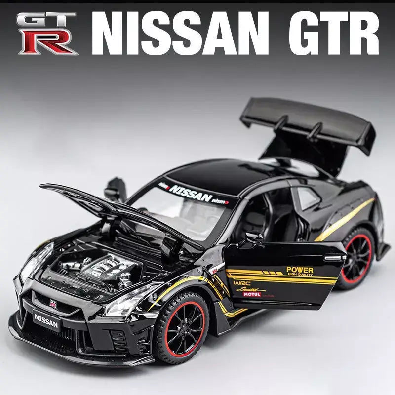 1:32 nissan gtr GT-R r35 r34 supercar liga modelo de carro diecasts & veículos de brinquedo carros de brinquedo brinquedos do miúdo para crianças presentes menino brinquedo