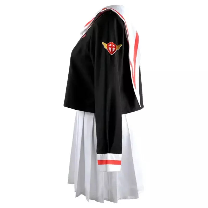 Anime cardcaptor sakura cartão captor kinomoto sakura li syaoran cosplay traje uniforme escolar homem mulher campus terno de marinheiro