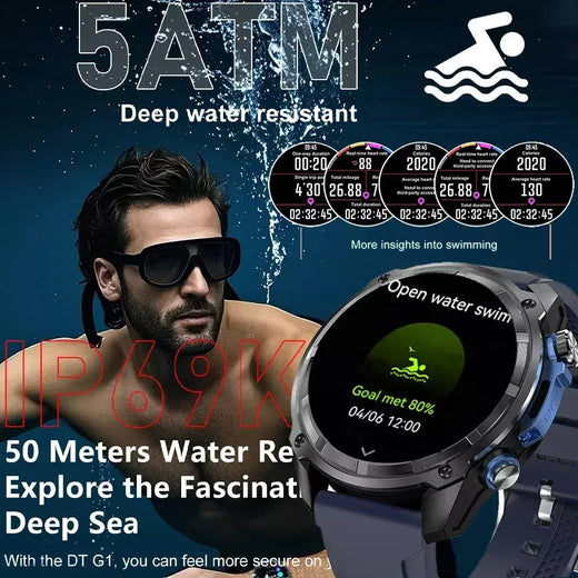 Xiaomi gps relógio inteligente com mapas offline 4gb de memória player vídeo militar esportes smartwatch masculino 30m natação à prova dwaterproof água amoled