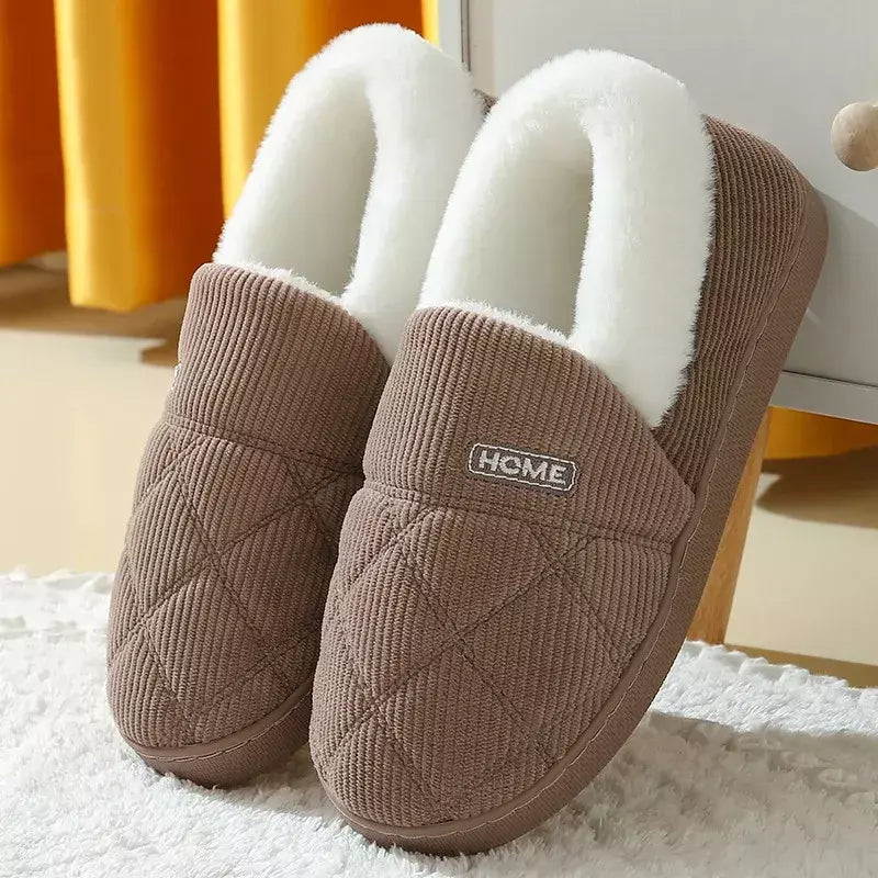 Pallene novos chinelos de pele para mulheres homens inverno peludo moda quente tornozelos de pelúcia aconchegante slides para casa interior sola macia sapatos de algodão
