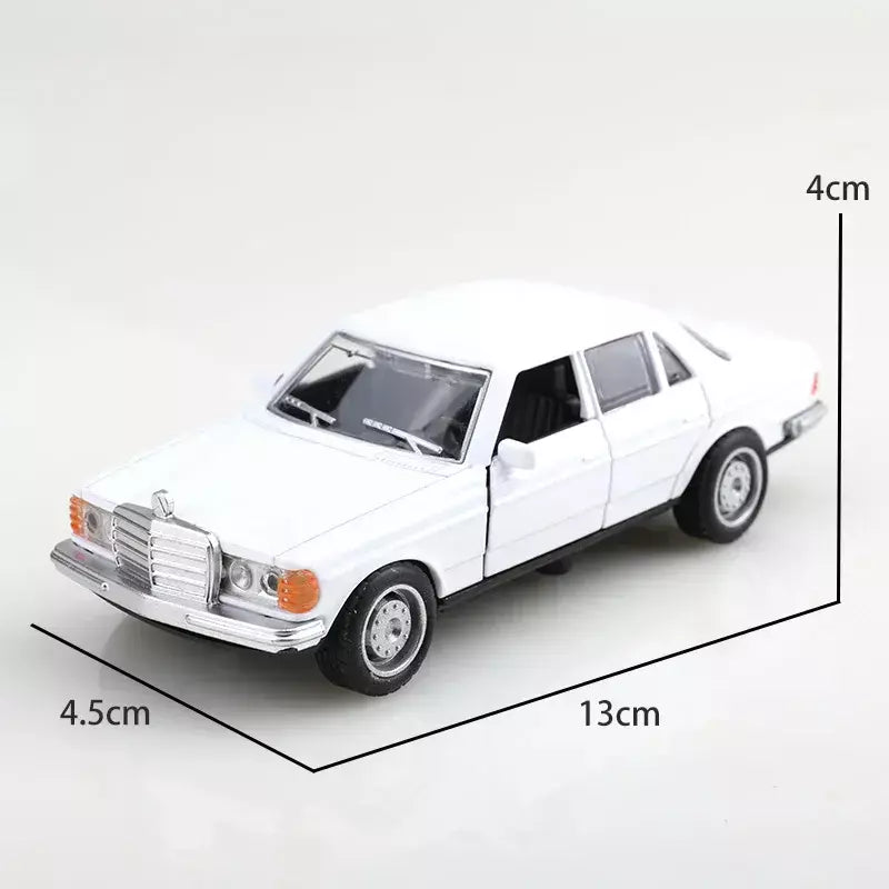 (Ensacado) 1:36 clássico classe S, modelo de carro de liga, veículo off-road simulado, carro de liga infantil, modelo de brinquedo de menino, ornamento de carro